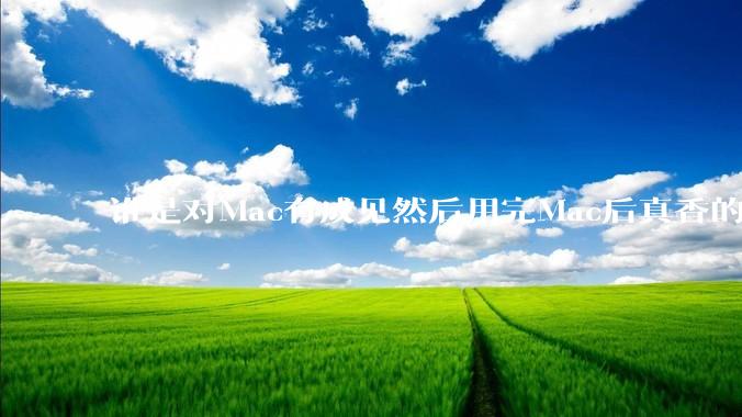 谁是对Mac有成见然后用完Mac后真香的？