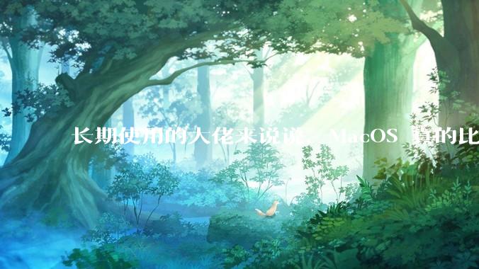 长期使用的大佬来说说，MacOS 真的比 Windows 稳定吗？
