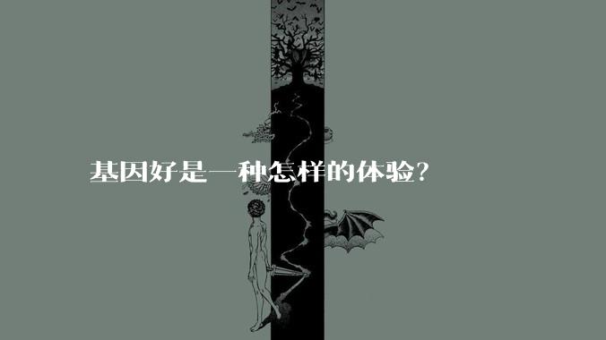 基因好是一种怎样的体验？