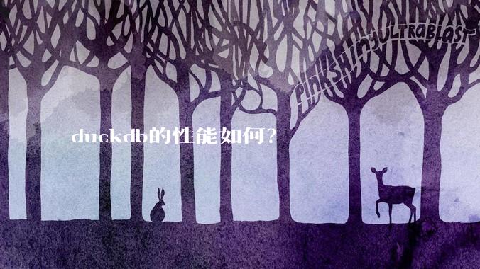 duckdb的性能如何？