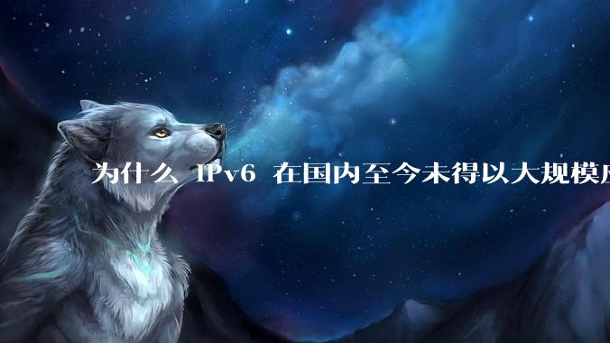 为什么 IPv6 在国内至今未得以大规模应用?