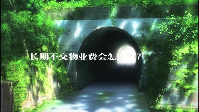 长期不交物业费会怎么样？