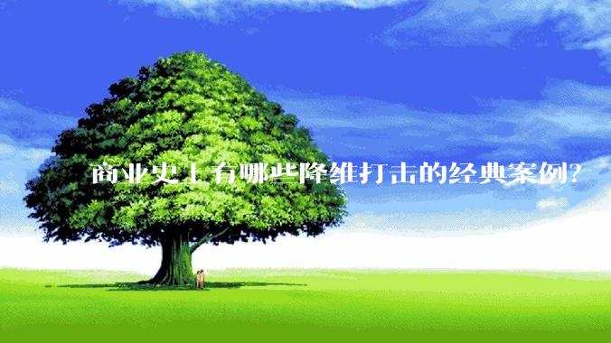 商业史上有哪些降维打击的经典案例？